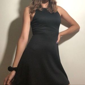 Cute Divided Black Dress